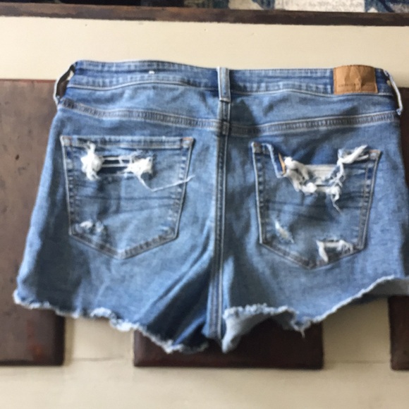American eagle high rise shortie denim shorts - Picture 2 of 5